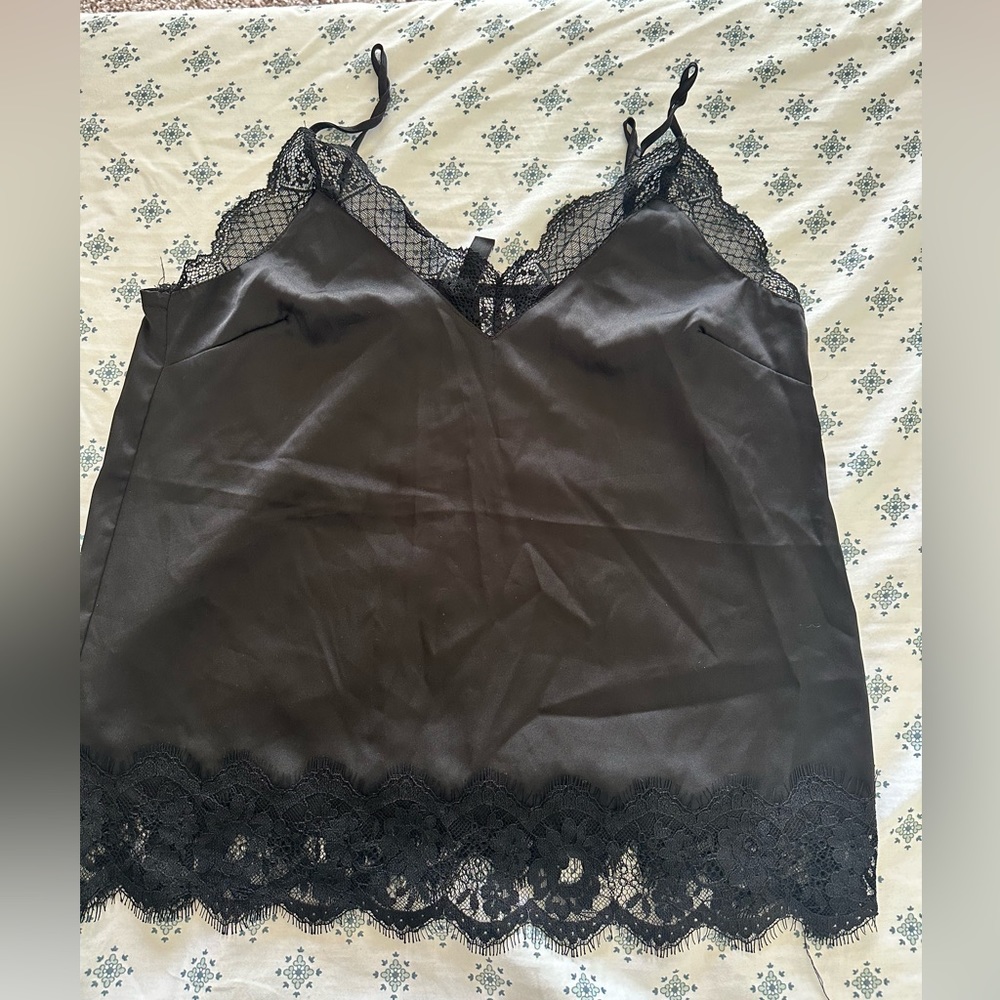 2 for $15 H&M satin lace cami